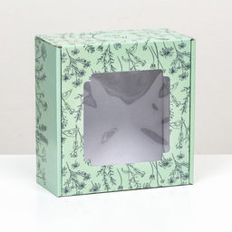 Цена за 5 шт. Коробка самосборная, с окном, Для тебя 19 х 19 х 9 см - UPAK LAND фото 2