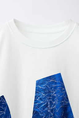 CAMISETA N?MERO BRILLO / Blanco - Zara фото 3