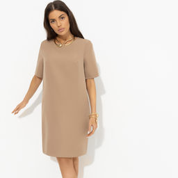 Платье базовое, Виртуальные будни (beige)