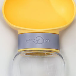 Поилка прогулочная 345 мл, жёлтая - Пижон фото 4