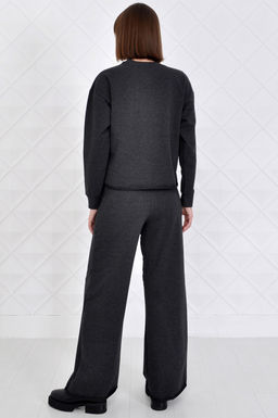 Арт. 2342 Костюм с брюками женский 42-50 (5 шт) Цвет:верх- антрацит, низ- антрацит - Калинка фото 4