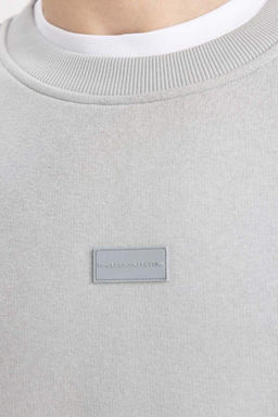 Толстовка свободного кроя с круглым вырезом - Defacto фото 5