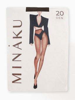 Колготки женские MINAKU 20 ден, цвет черный, размер 3/M