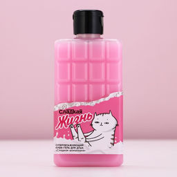 Гель для душа Сладкая жизнь, 300 мл, аромат шоколада, Чистое счастье фото 2