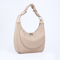 Сумка-мешок на молнии, наружный карман, длинный ремень, цвет бежевый - Simaland фото 3