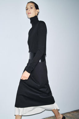 ZW COLLECTION CONTRAST SKIRT - Zara фото 3
