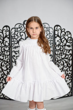 ПЛ533-Х Платье Стелла ЦВЕТ: БЕЛЫЙ (QR)
