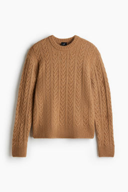 Jersey en punto trenzado Regular Fit