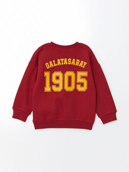 Bisiklet Yaka Galatasaray Bask?l? Erkek Bebek Sweatshirt - Waikiki фото 2
