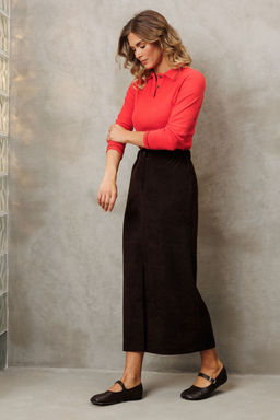 Костюм Gizart 5425 шоколадный, морковный фото 6