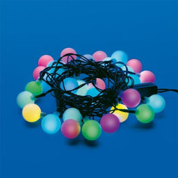 ULD-S0500-030/DGA RGB IP20 RAINBOW-1 Гирлянда светодиодная Радуга-1, 5м. 30 светодиодов. RGB свет. Провод зеленый. ТМ Uniel
