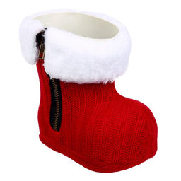 Конфетница «Сапожок», красная