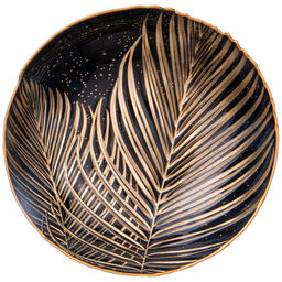БЛЮДО ГЛУБОКОЕ BOHEMIA BLACK D=33СМ H=6.7 CM