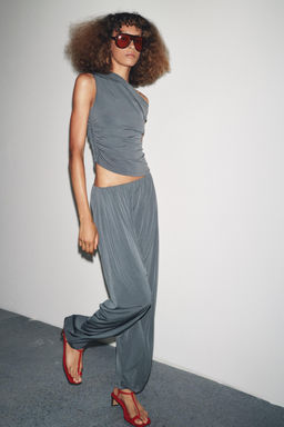 CREPE TROUSERS - Zara фото 10