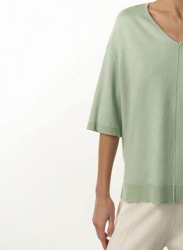 Conso/KJS 230717 - mint Джемпер женский фото 3