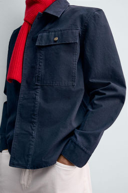 CANVAS POCKET OVERSHIRT