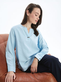 Ka??k Yaka Kad?n Bluz