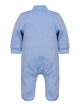 Комбинезон ясельный голубой принт спецмашины