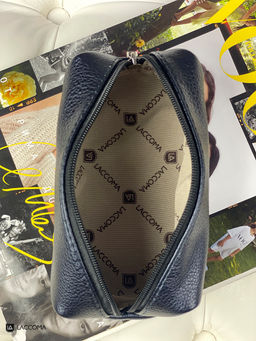 LACCOMA косметичка 1070-21-F001-темно-синий эко кожа хлопок