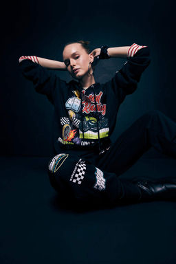 Толстовка с капюшоном и принтом Cool Oversize