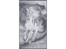 Полотенце махровое 6с103.412ж1 Огненная лошадь(графит5) 50х90см