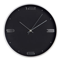 Часы настенные классические «Марша», d=30 см, 30×30×4 см, чёрные