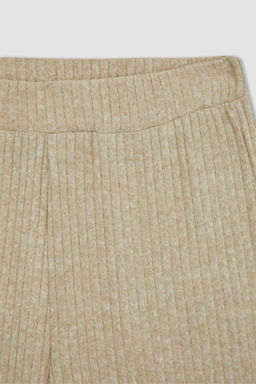 Прямые брюки на бретельках в рубчик Flayer Fit - Defacto фото 9