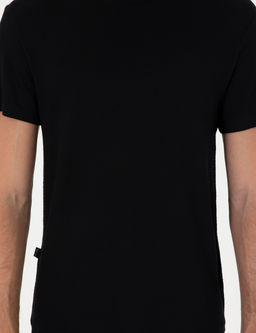 Siyah Slim Fit Basic Ti__rt