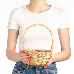 Корзина плетёная для хранения «Косичка», 17×17×9 см, ручка h=16 см