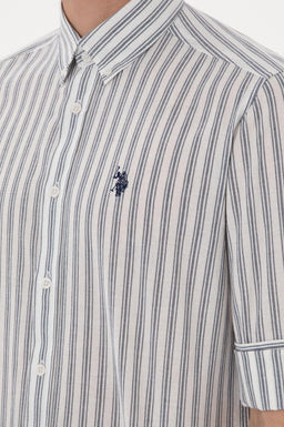 Erkek Beyaz Uzun Kollu G_mlek Sepette S_rpriz _ndirim - U.s. polo assn фото 7