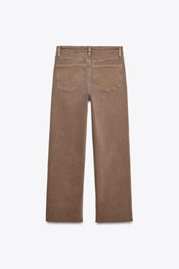 TRF CROPPED FLARE HIGH-WAIST JEANS - Zara фото 43