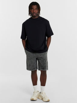 Шорты мужские черные с обработкой эйсид - Mark formelle фото 3