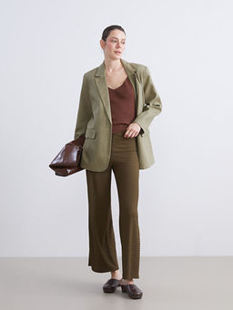 Beli Lastikli Dokulu Kad?n Pantolon