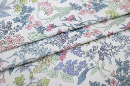 Сатин Ароматное цветение , ш.2.35м, хлопок-100%, 110гр/м.кв - Купава фото 4