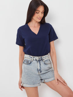 Футболка с V-вырезом - Fashion.love.story фото 2