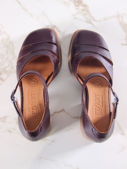 Босоножки 5032.23663be.Бордовый +коричневый