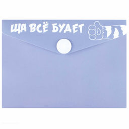 Цена за 2 шт. Папка для карт и визиток пластиковая Феникс+, арт. 72233/ 12 ЩА ВСЁ БУДЕТ (полипропилен, 10.5х7.4 см