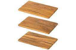 Комплект 3 досок для разделки и сервировки 21,5*13,5*1 см, дерево акации - Elan gallery фото 4