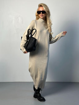 Платье #КТ243, бежевый - Dommod фото 8