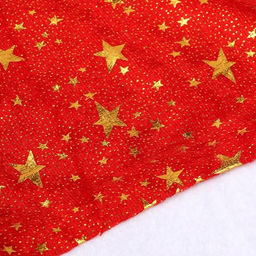 Цена за 3 шт. Колпак новогодний «Звёздочки маленькие» 40×27 см, красный