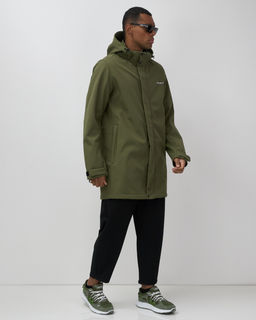 Парка спортивная мужская с капюшоном softshell цвета хаки 9565Kh - Mtforce фото 4