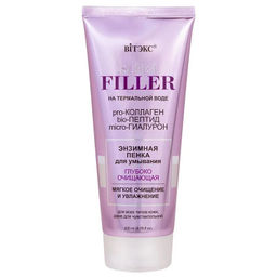 SUPER FILLER на терм.воде Энзимная Пенка для умывания Глубоко Очищающая, 200 мл