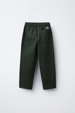 STRAIGHT FIT TROUSERS WITH LABEL - Zara фото 2