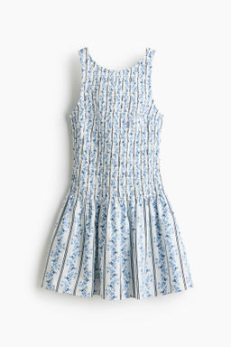 Vestido nido de abeja en algod?n
