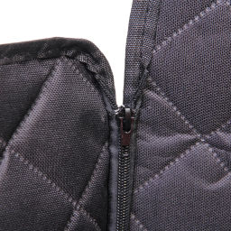 Автогамак для перевозки животных "Место Бро", цвет черный, влагозащ. ткань, ремень для крепл. к ошейнику, 133*140см