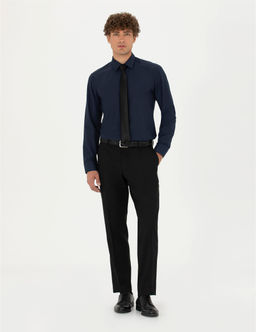 Lacivert Slim Fit Uzun Kollu Basic G_mlek - Pierre cardin фото 4