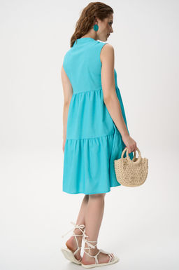 Сарафан Жаркое лето (бирюзовый) - Эльза фото 25