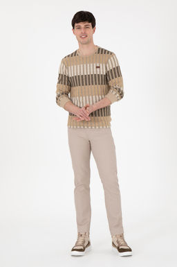 Мужские темно-бежевые брюки из плотной ткани Неожиданная скидка в корзине - U.s. polo assn фото 9