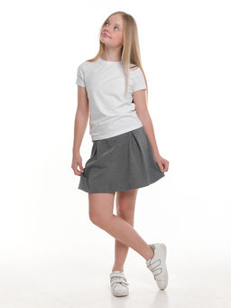 Юбка из футера для школы UD 5123 графит