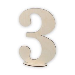 Заготовка для декорирования Mr. Carving ВД-386 Цифры на подставке фанера 7.5 х 20.6 х 30 см Цифра 3